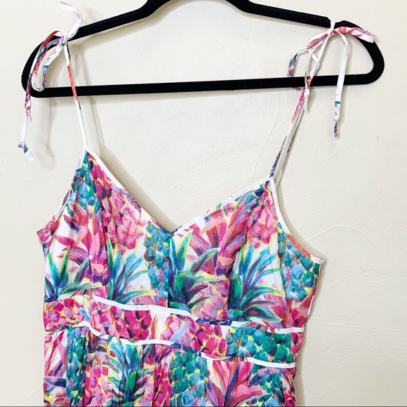 J.CREW Ratti Painted Pineapple Summer Dress - Picture 5 of 13